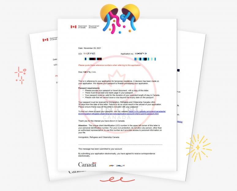 Khách hàng nhận thư APPROVAL sau 3 tháng nhận đề cử tỉnh bang British Columbia (BC PNP)