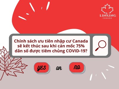 Phải chăng các chính sách ưu tiên nhập cư Canada sẽ kết thúc sau khi cán mốc 75% dân số được tiêm chủng COVID-19?