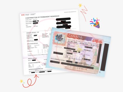 CHÚC MỪNG. anh H., chồng chị H., đã nhận được visa immigrant kèm Phôi CoPR TRỰC TIẾP TỪ VIỆT NAM!!! 